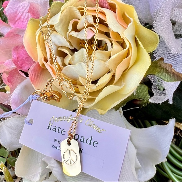 Kate Spade Peace Sign Pendant Necklace - Picture 4 of 6
